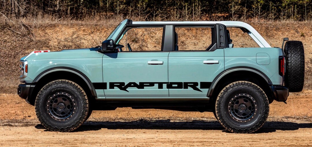 Custom RAPTOR Side Vinyl Decals Set Ford Bronco 2021-2024 SUV - Etsy