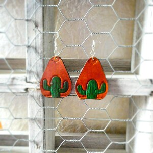 Leather Boho Western Earrings. Lightweight Statement Earrings. Genuine Leather Jewelry. Dangle Drop Earrings.