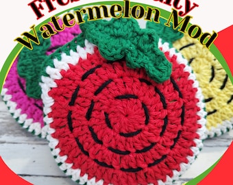 Foldable Market Bag Crochet Multi-Pattern | Watermelon Bag Pattern Modification