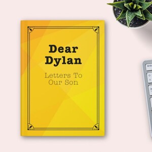 Diario personalizado de tapa dura para Dear Son, cartas a mi hijo, regalo de boda de mamá y papá, cuaderno con nombre personalizado para hombres, regalo de cumpleaños
