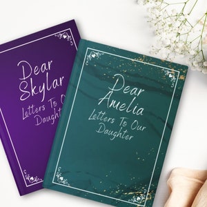 Diario personalizado de tapa dura para hija, regalo de boda personalizado de mamá y papá, cuaderno con nombre personalizado para mujer, regalo de cumpleaños