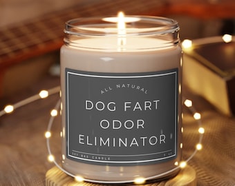 Funny Candles Gag gifts for dogmom housewarming for women Office Secret Santa dog mom White Eleplant Dog Farts Jokes Gift for Colleague