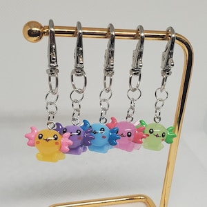 Kawaii axolotl chaveiro bonito charme para carteira chaveiro peixe chaveiro presente para amigos chaveiro para amantes axolotle bolsa fob