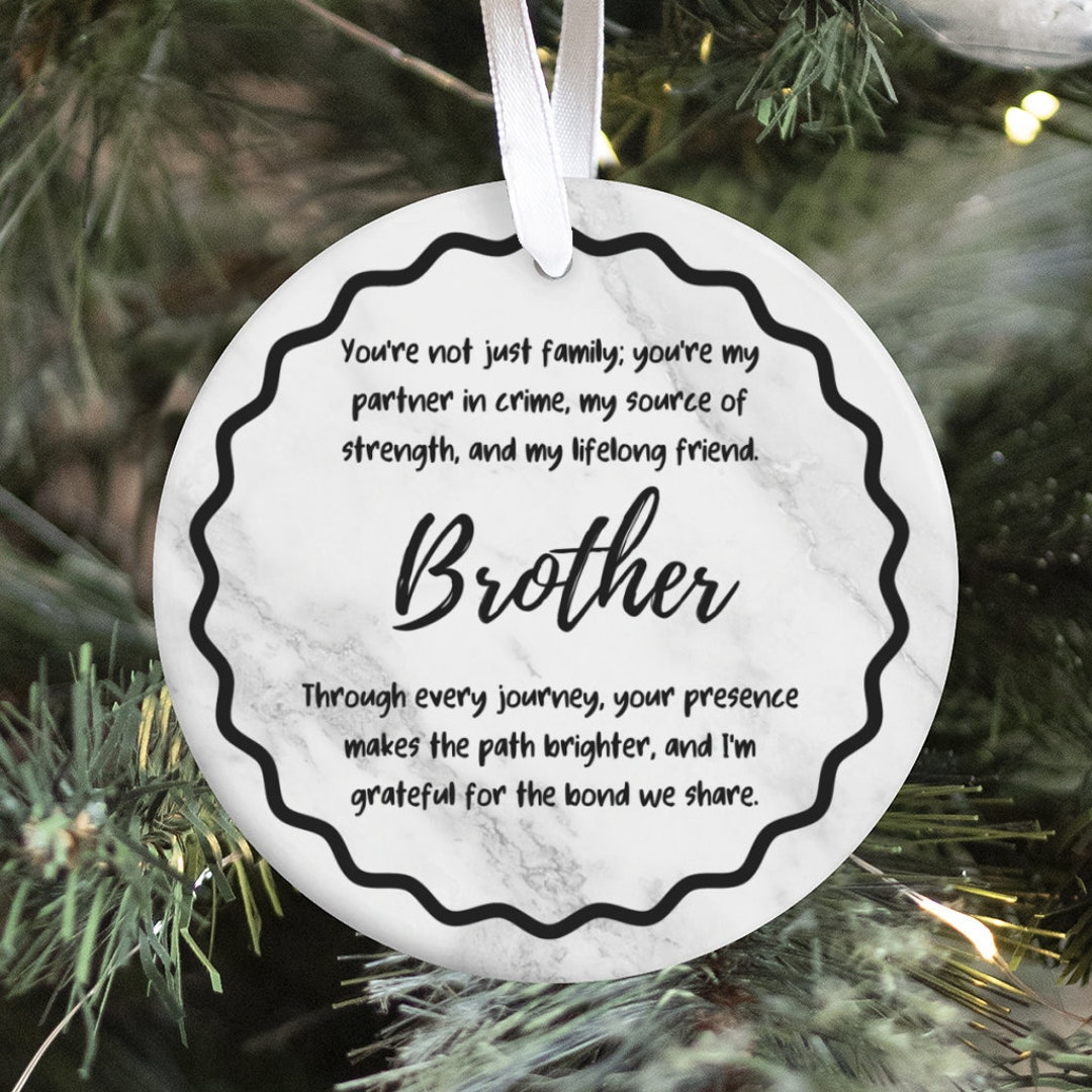 Customizable Brother Ornament Keepsake Sentimental Christmas Gift for ...