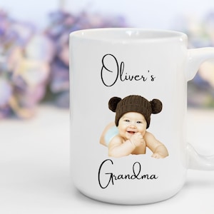Baby Gesicht Kaffeetasse Benutzerdefinierte Gesicht Tasse zum ersten Mal Oma Geschenk für Opa Baby Fototasse Nana Muttertag Opa Vatertagsgeschenk