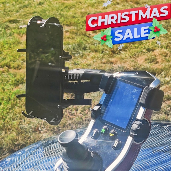 Quantum Q-Logic Electric Wheelchair Powerchair Phone Mount complete package! Accessible Hobbies