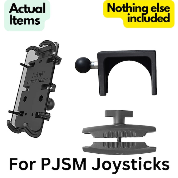 Heavy Duty Rugged Permobil, Quickie, Frontier Phone Mount PJSM Joystick complete package! Electric Wheelchair Powerchair. Accessible Hobbies