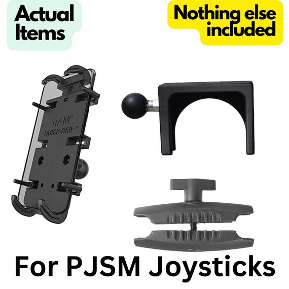 Heavy Duty Rugged Permobil, Quickie, Frontier Phone Mount PJSM Joystick complete package! Electric Wheelchair Powerchair. Accessible Hobbies