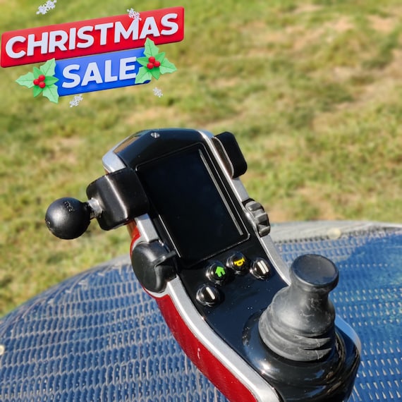 Quantum Q-Logic Electric Wheelchair Powerchair Phone Mount Holder 1" inch RAM Ball Adapter- Accessible Hobbies