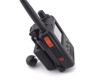 Rugged Yaesu FT5DR Handheld Radio Walkie-Talkie 1" Ball Mount Holder for Car Truck UTV ATV Motorcycle Wheelchair