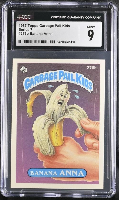 1987 Garbage Pail Kids Series 7 Banana Anna 9.0 Mint - Etsy