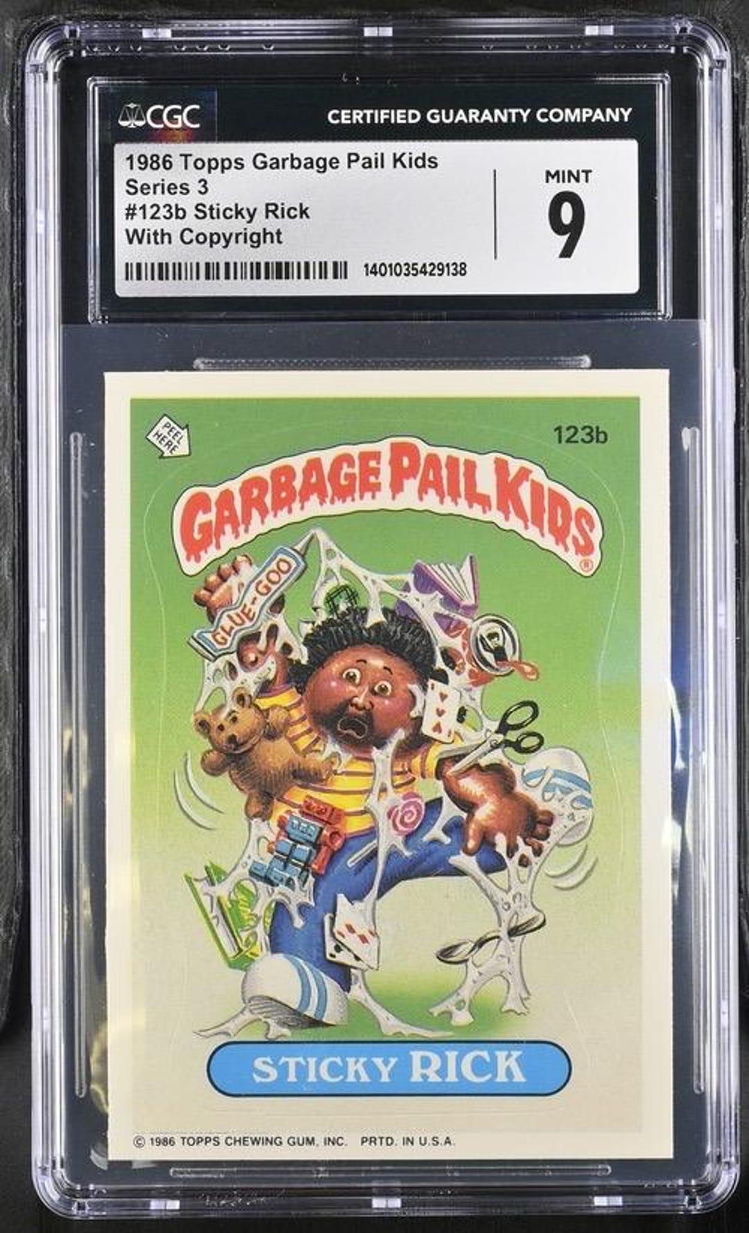 1986 Garbage Pail Kids Series 3 Sticky Rick CGC 9.0 Mint W/copyright - Etsy