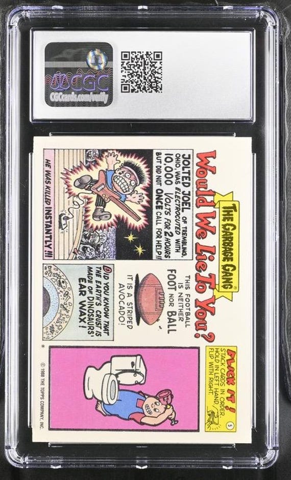 1988 Garbage Pail Kids Series 14 Jugglin' Julian CGC 8.5 Nm/mint+