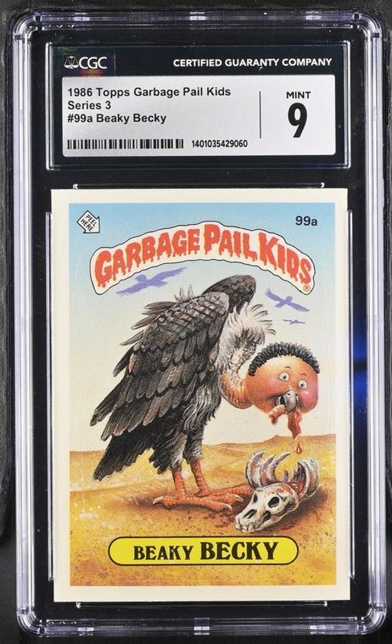 1986 Garbage Pail Kids Series 3 Beaky Becky CGC 9.0 Mint - Etsy