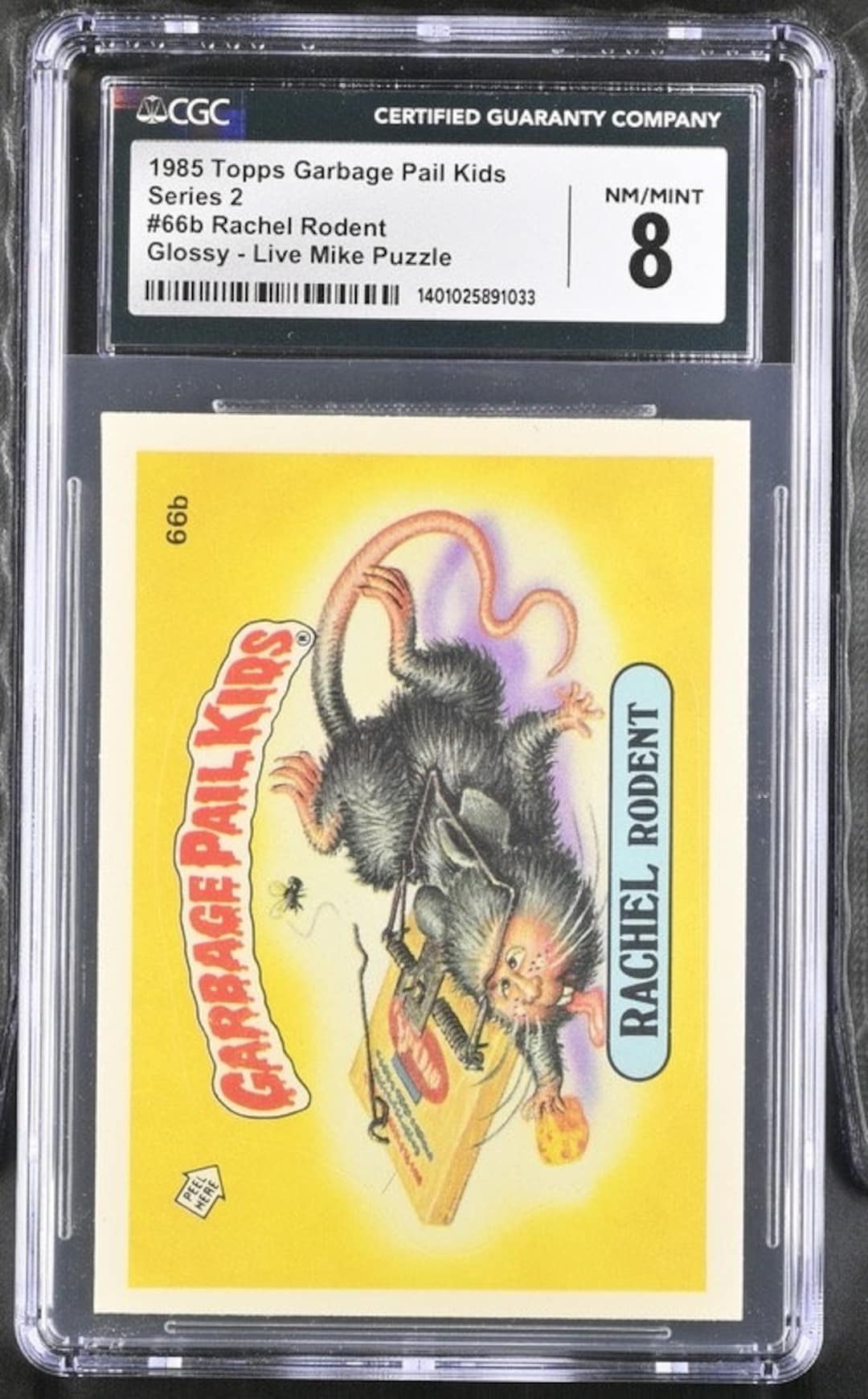 1985 Garbage Pail Kids Series 2 Rachel Rodent CGC 8.0 Near Mint