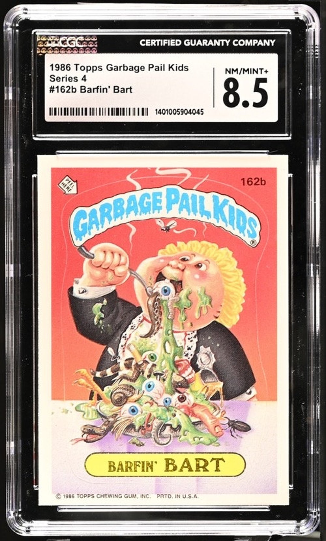 1986 Garbage Pail Kids Series 4 Barfin' Bart CGC 8.5 Nm/mint+ - Etsy
