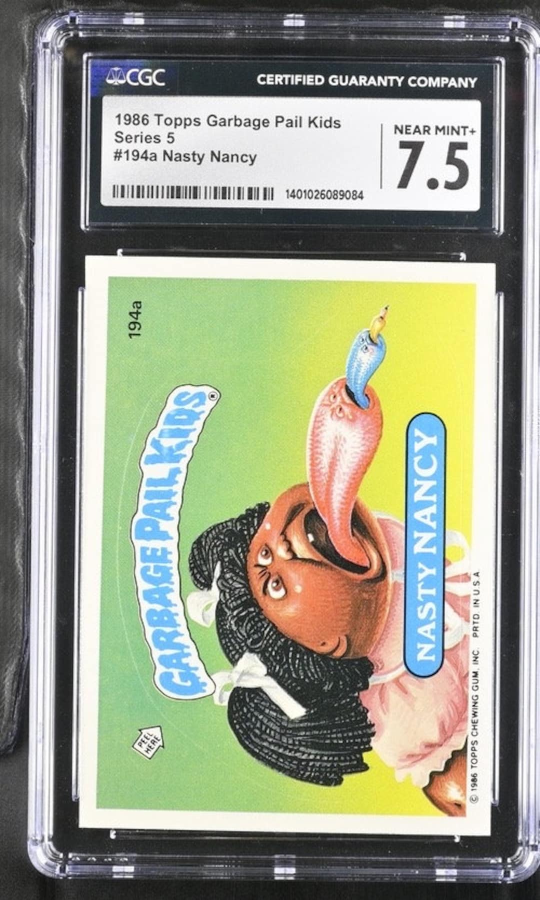 1986 Garbage Pail Kids Series 5 Nasty Nancy CGC 7.5 Near Mint+ - Etsy