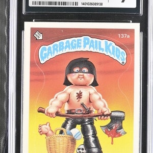 1986 Garbage Pail Kids Max Axe Series 4 CGC 9.0 Mint