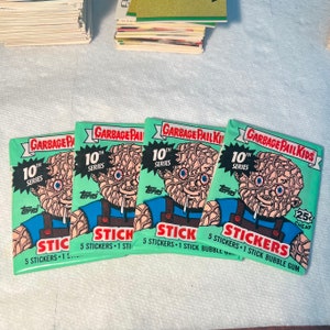 Garbage Pail Kids Series 10 Sealed Wax Packs (4) 1987