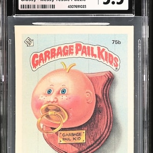 1985 Garbage Pail Kids Series 2 Zach Plaque CGC 5.5 Excellent+ Glossy Back Messy Tessie Puzzle