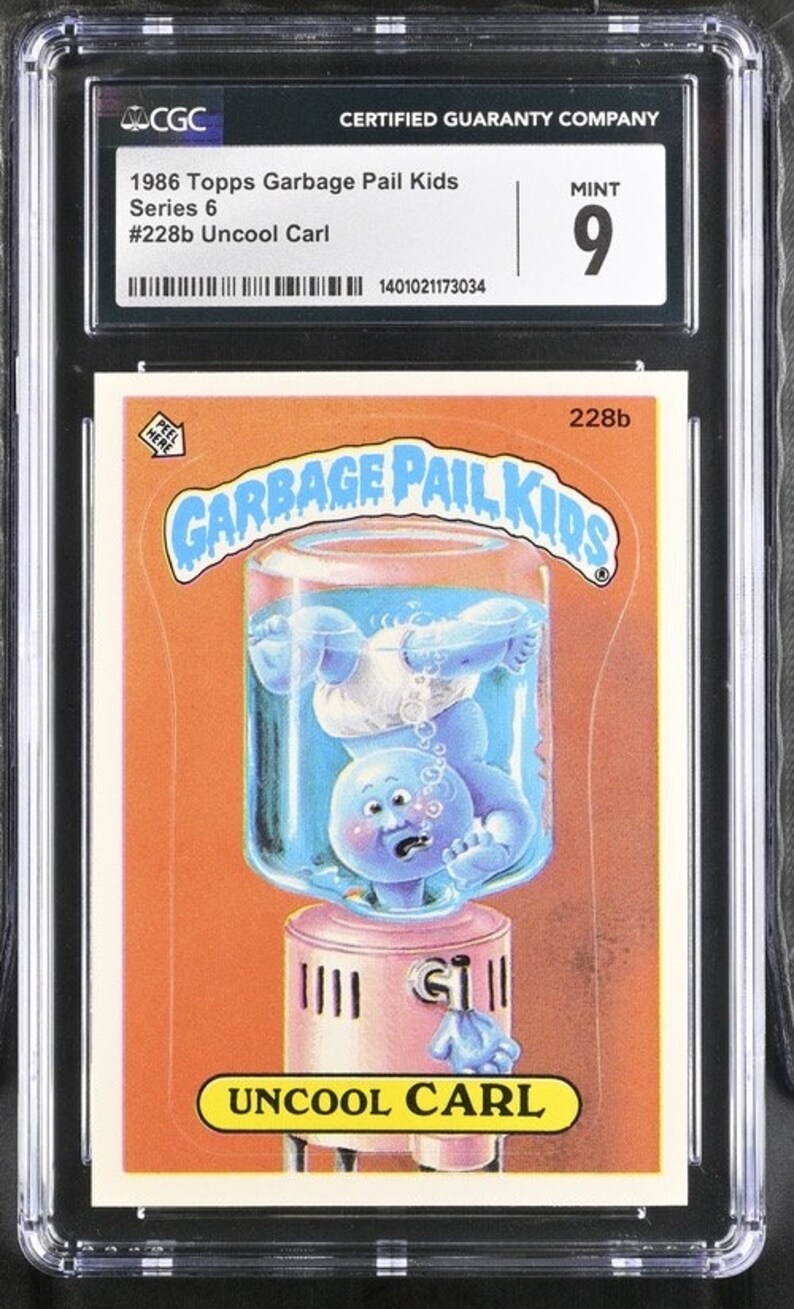 Uncool Character 1986 Garbage Pail Kids Series 6 Uncool Carl CGC 9.0 Mint - Etsy
