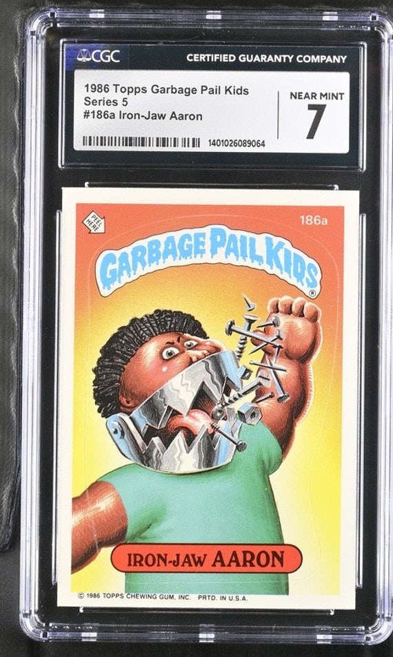 1986 Garbage Pail Kids Iron-jaw Aaron Series 5 CGC 7.0 NM - Etsy