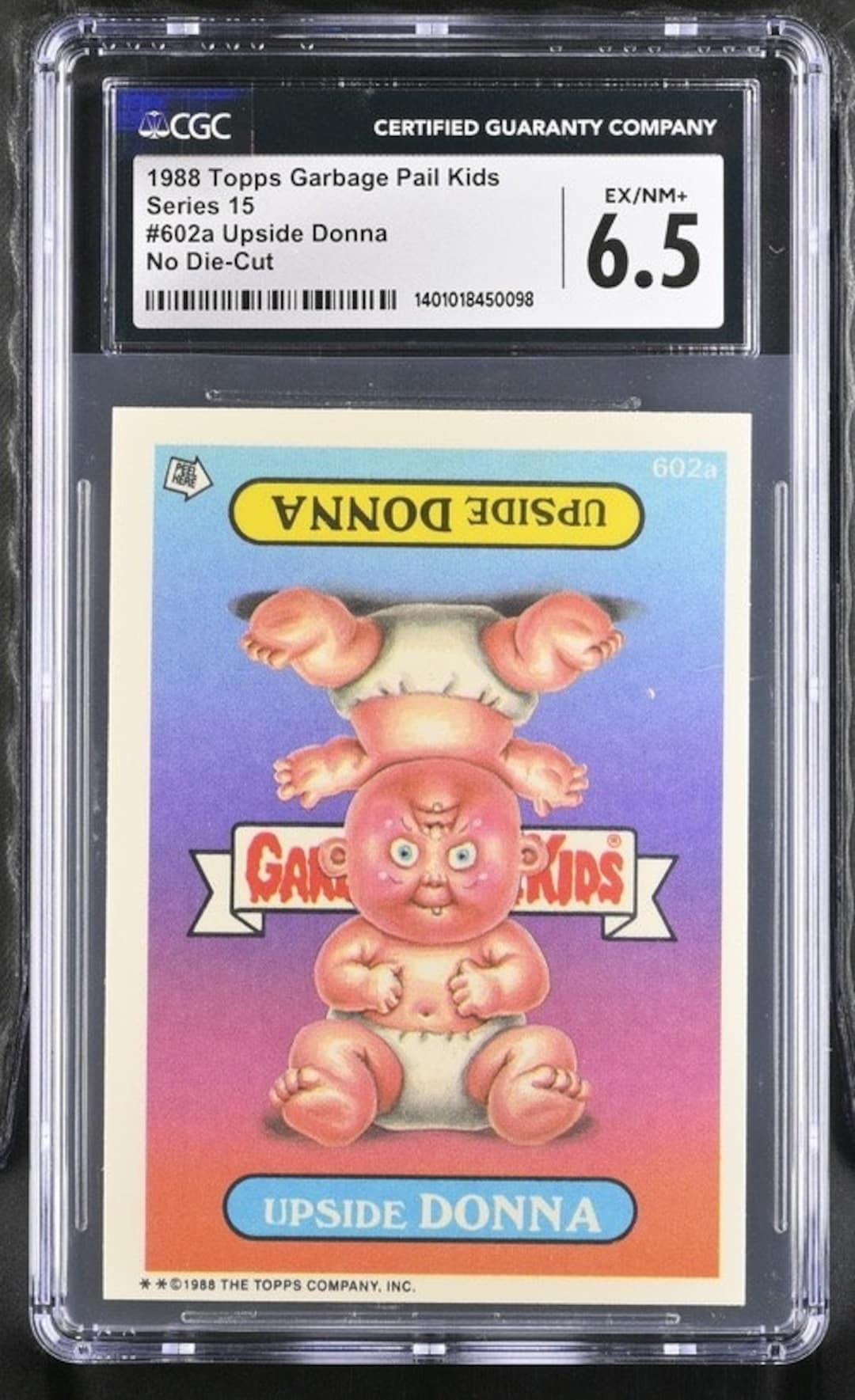 non☆mama Non Die-cut--1988 Garbage Pail Kids Series 15 Upside Donna CGC 6.5