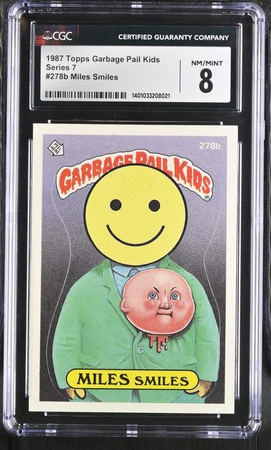1987 Garbage Pail Kids Miles Smiles Series 7 CGC 8.0 Nm/mint - Etsy