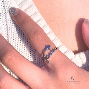 Sterling Silver Adjustable Cross Faith Ring,faith ring,Cross ring,Christian jewelry,Baptism Ring,Religious gift,Christian Ring,Faith Gift