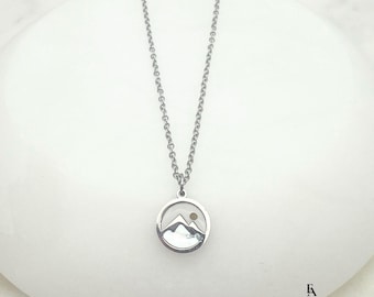 Mustard Seed Necklace, Stainless Steel, Faith Gift for Women