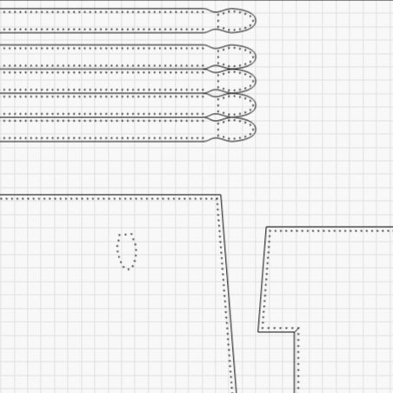 Leather Tote Bag horizontal with Zipper Pattern Set for LASER CUTTING ...