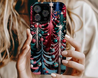 Enchanted Winter Forest MagSafe Compatible Phone Case, Christmas Gift iPhone Samsung Case