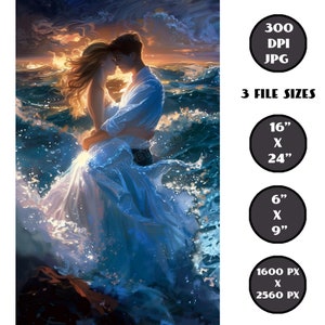 Unique Book e-Book Cover Art, Printable Poster - Young Adult Romance, Mystery, Fantasy, Historical, Instant Digital Download JPG
