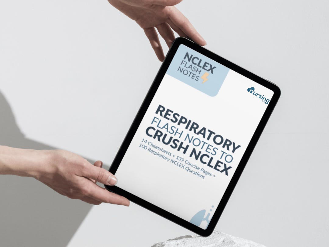 Respiratory NCLEX Flash Notes & Practice Questions | 22 Topics + Full ...