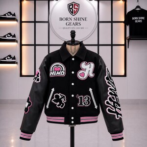 Men’s Varsity Jacket, Custom Letterman Jacket, Personalized Bomber, Chenille Patch Jacket, Embroidered Jacket