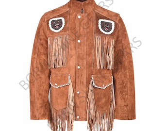 Chicago Bears NFL Football Leather Bomber Jacket - Black, Navy