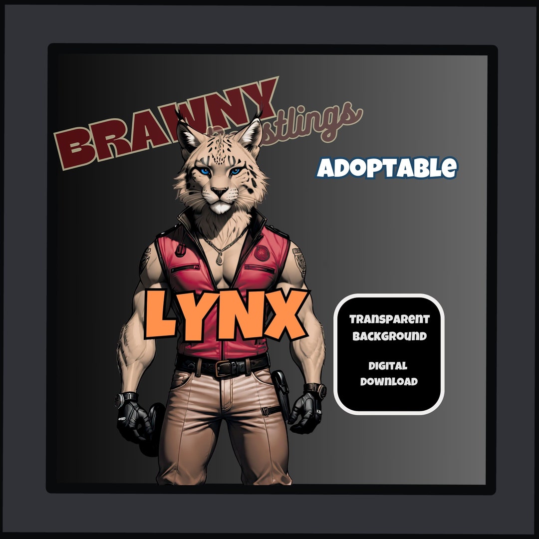 Lynx Feline Ref Sheet Lynx Fursona Reference Sheet Furry Etsy