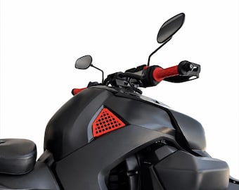 Gas Tank Covers for BRP Can-Am RYKER | Fuel Tank Insert Props | Custom Color Trike Accessories | Customized Bike Parts | VelociMods