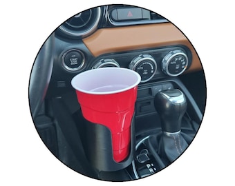 CUPHOLDER front of cabin for Mazda Miata MX5 ND and Fiat 124 Spider | Car Beverage Holder | Console Bottle Cup Drink Holder | VelociMods
