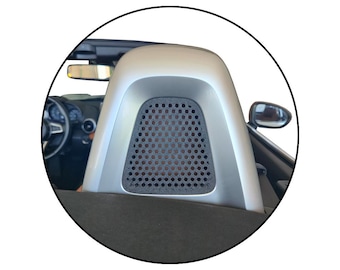 SEAT AERO DEFLECToR for Mazda Miata MX5 ND and Fiat 124 Spider | Windshield Wind Guard | Custom Color Accessories | VelociMods