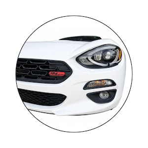 Emblem for Fiat 124 Spider | Front Grill Logo Crest Nameplate Badge | Roadster Accessories | Replace OEM 82215037