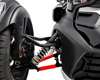 Arm Covers for BRP Can-Am RYKER | Front Suspension Bars Protector | Custom Color Trike Accessories | Customized Bike Parts | VelociMods