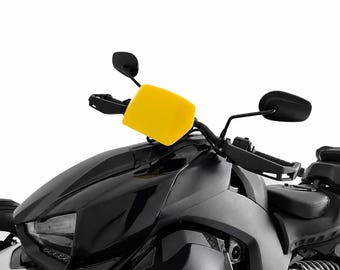 Gauge Spoiler for BRP Can-Am RYKER | Wind Deflector Aero Shield | Custom Color Trike Accessories | Customized Bike Parts | VelociMods