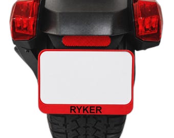License Plate Frame for BRP Can-Am RYKER | Tag Protector | Custom Color Trike Accessories | Customized Bike Parts | VelociMods