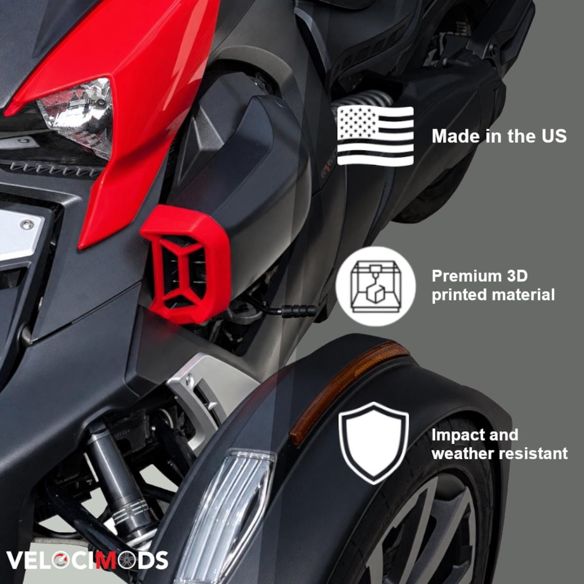 Air Intake Covers for BRP Can-am RYKER | Air Vent Accent | Custom