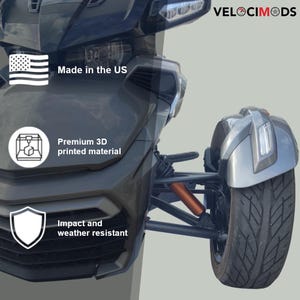 CAN-AM SPYDER stötdämparskydd | Främre fjädringsskydd | Tillbehör i specialfärg för BrP Trike F3 F3L F3S och F3T | Anpassade cykeldelar bild 2