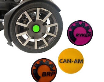 WHEEL CENTER Caps for Can-Am Ryker | Custom Accessory Mod for All Ryker Models 600 900 Ace Rally Sport | Trike Accessories | VelociMods
