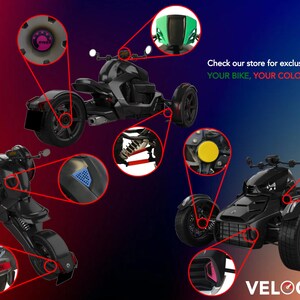 SWING ARM Cover for Can-Am Ryker | Custom Accessory Mod for All BRP Ryker Models 600 900 Ace Rally Sport | Trike Accessories | VelociMods image 4