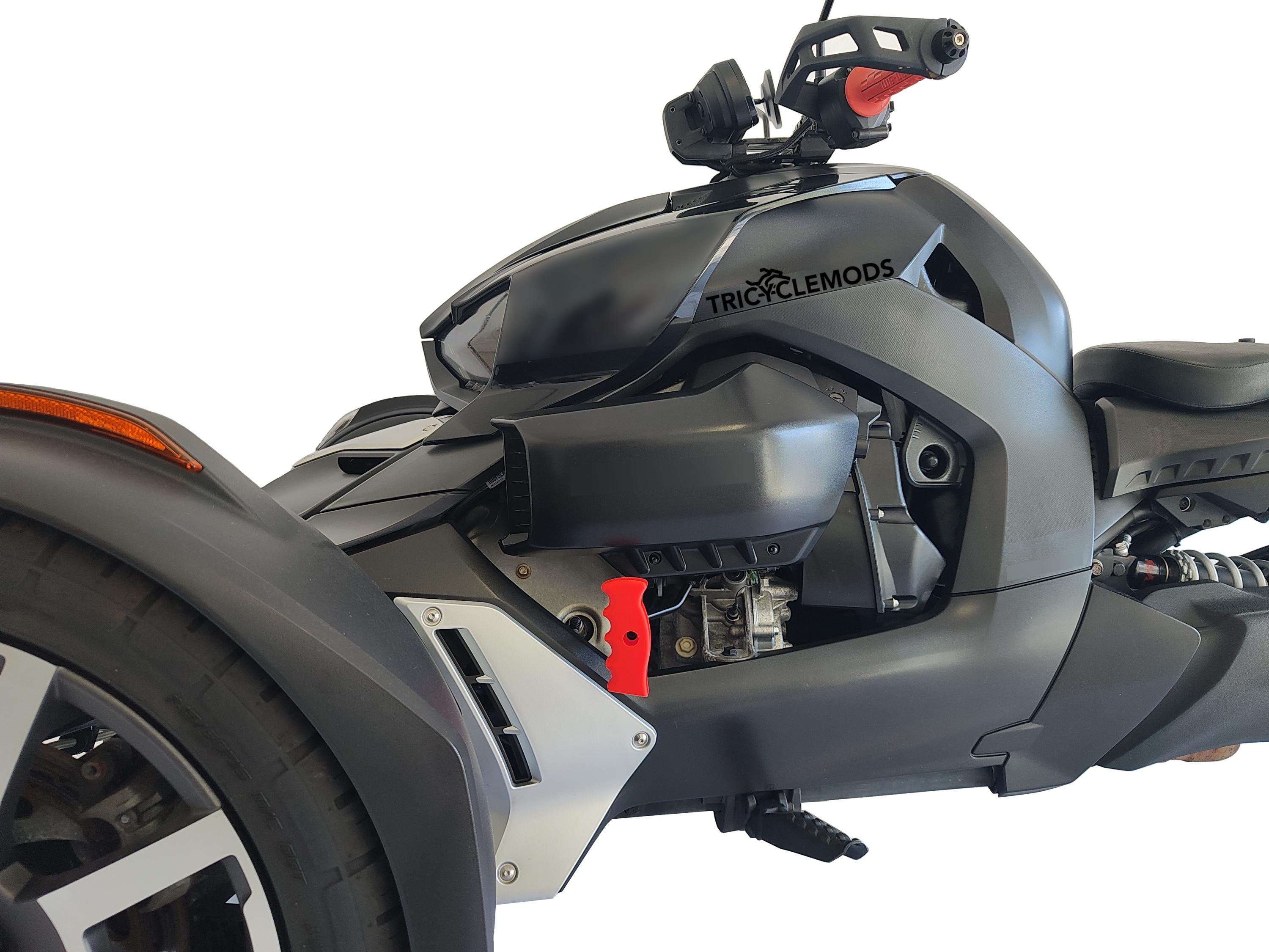 Pédales Repose-pieds étendues Pour Can-Am Ryker 600/900/Rally/Sport - Caoutchouc Noir, Kit De 2 Avec Vis