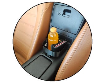 STORAGE TRAY CUPHOlDER for Mazda Miata MX5 ND and Fiat 124 Spider | Car Beverage Holder | Console Bottle Cup Drink Holder | VelociMods